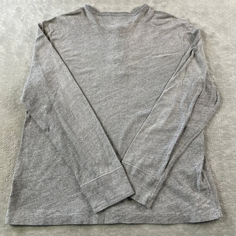 Polo Ralph Lauren Henley Shirt  Mens XL Gray Long Sleeve Classic Preppy School